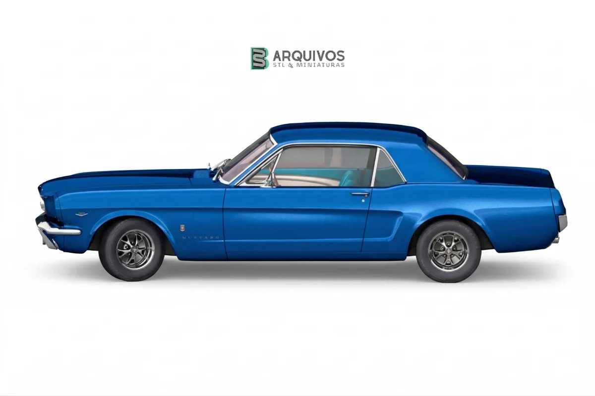 Modelo 3D STL - Ford Classic Mustang 1965 Muscle Car — foto 2
